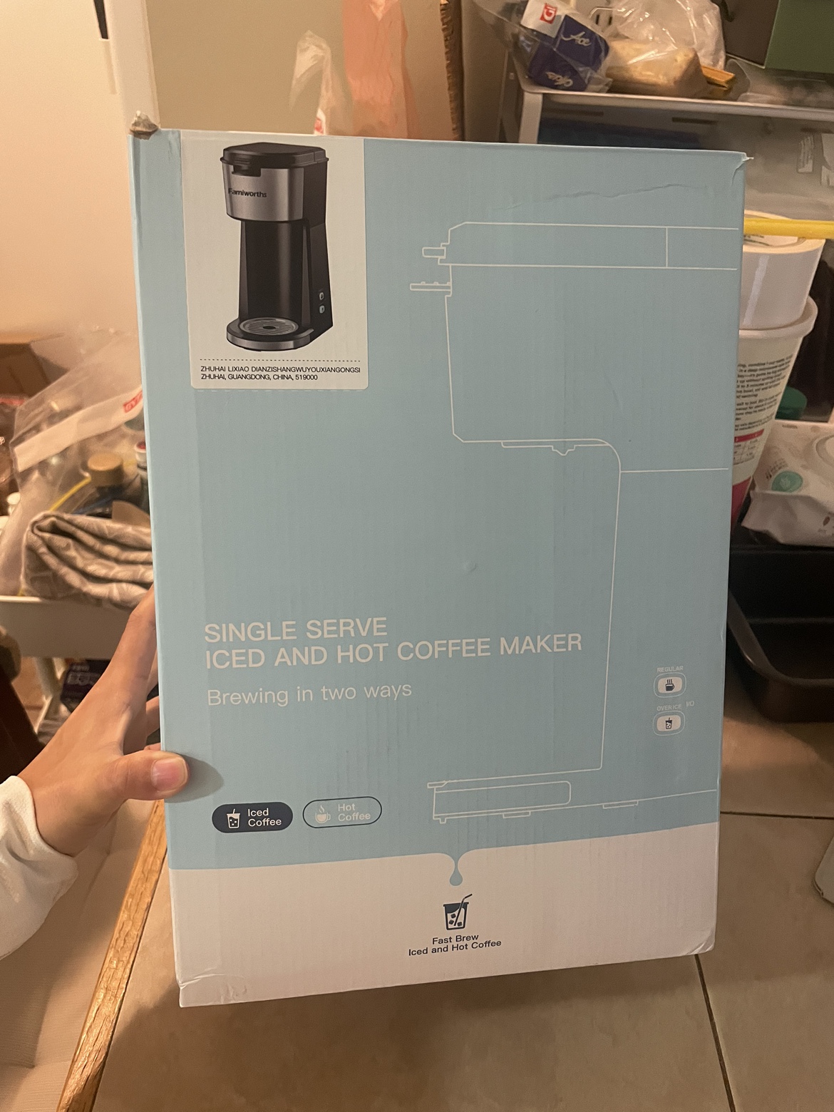 Famiworths Single Serve Iced and Hot Coffee Maker - photo 2