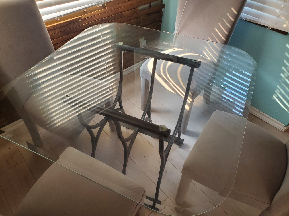 Glass Table and Four Chairs - photo 2