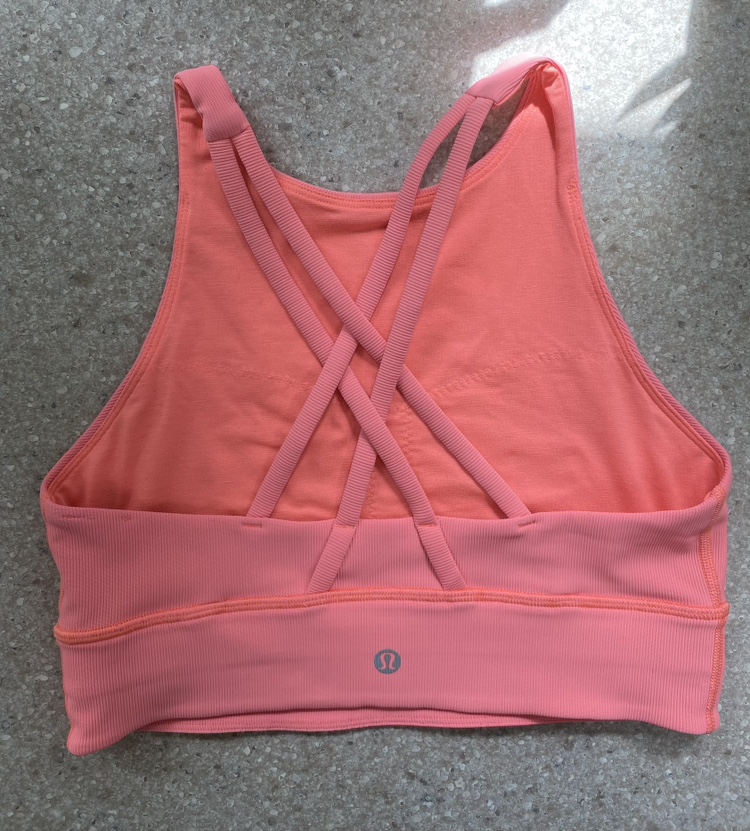 Lululemon Energy Bra High Neck Long Line Ribbed - size 6 - photo 4