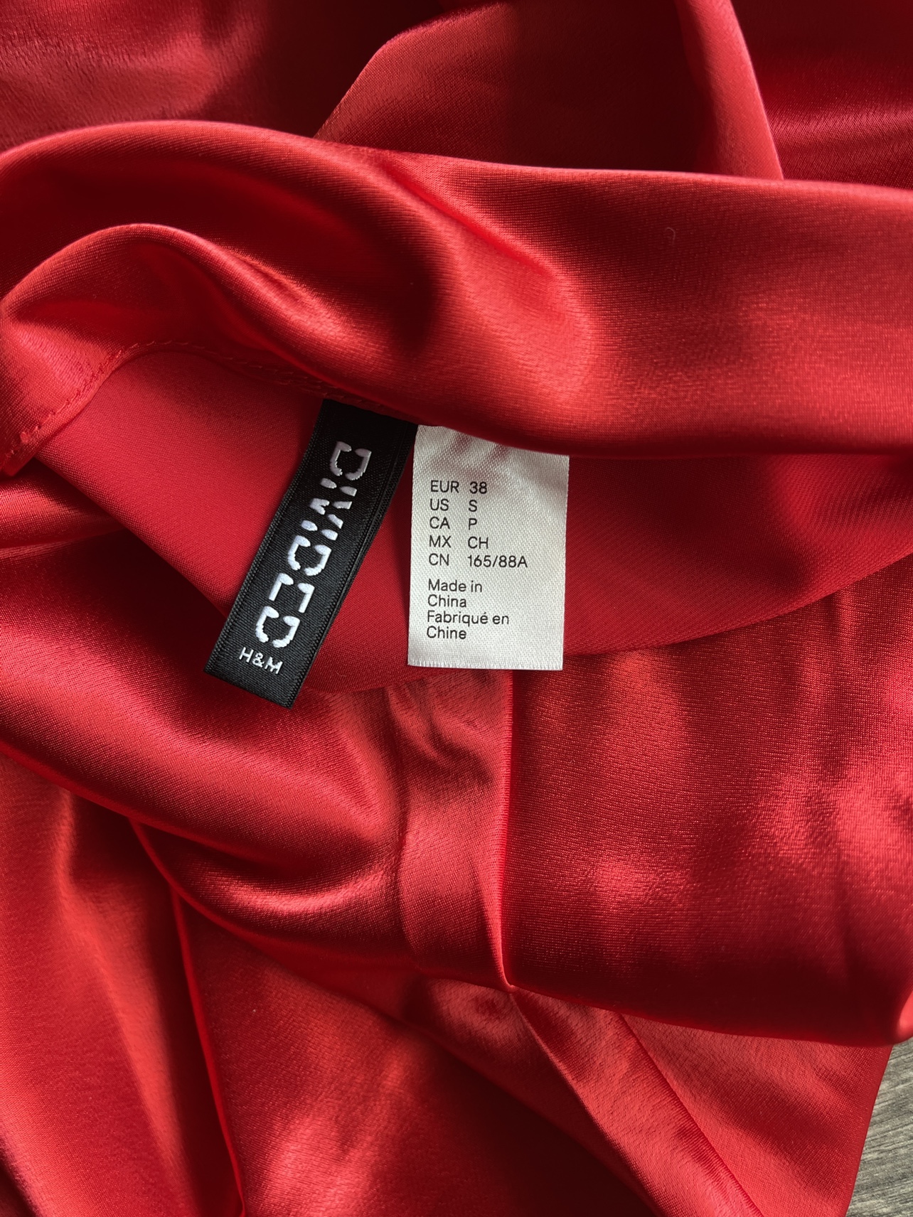 Red Satin Slip Dress - photo 3