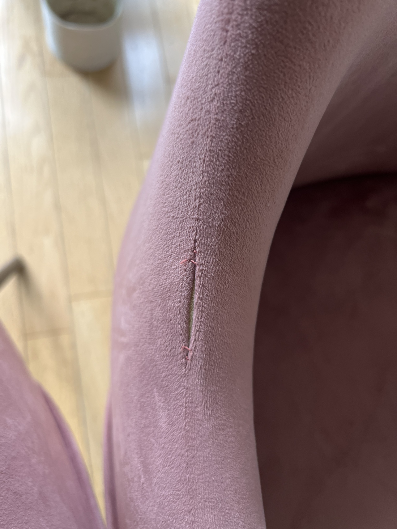 Pair of Pink Velvet chairs $80 for the set or best offer. - photo 3