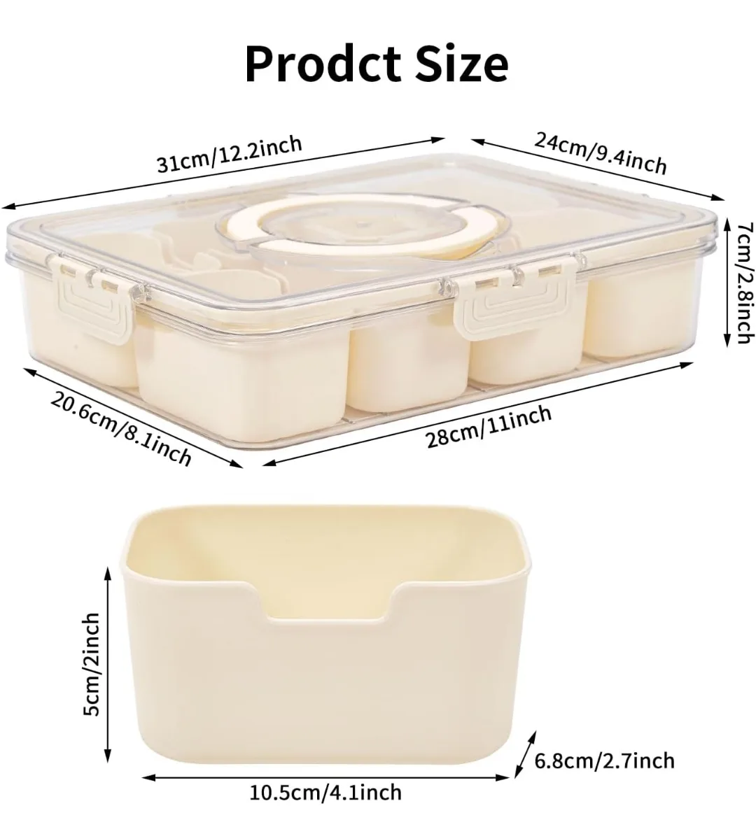 8 Section Food Storage Container image indicator(5)