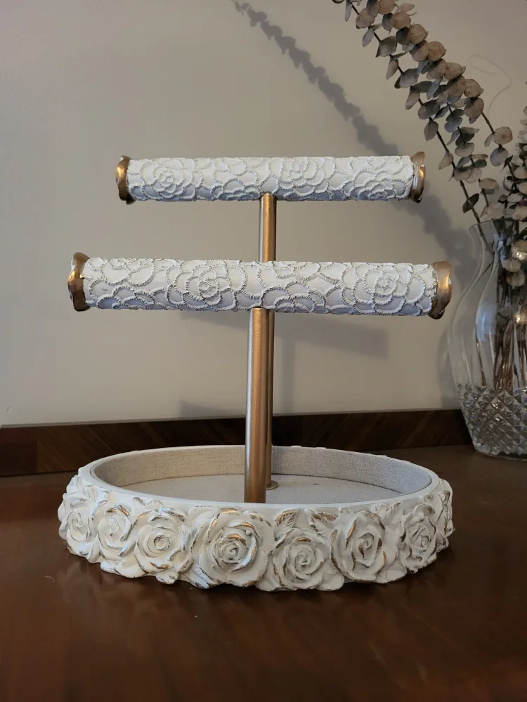 White Rose Jewelry Stand thumbnail