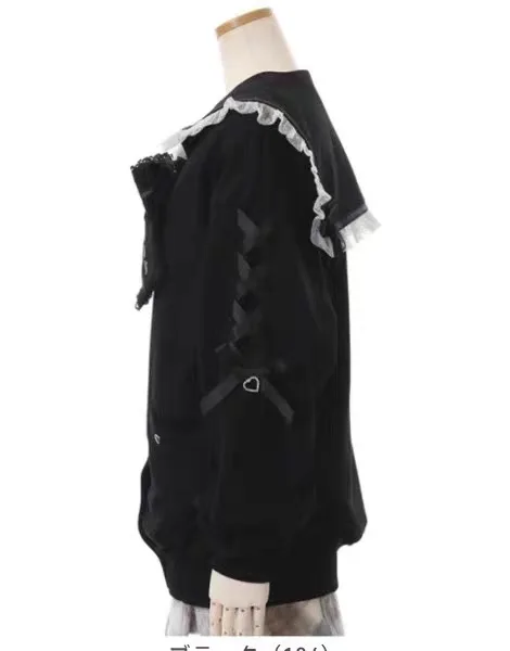 Japanese Black Sailor Collar Cardigan image indicator(5)