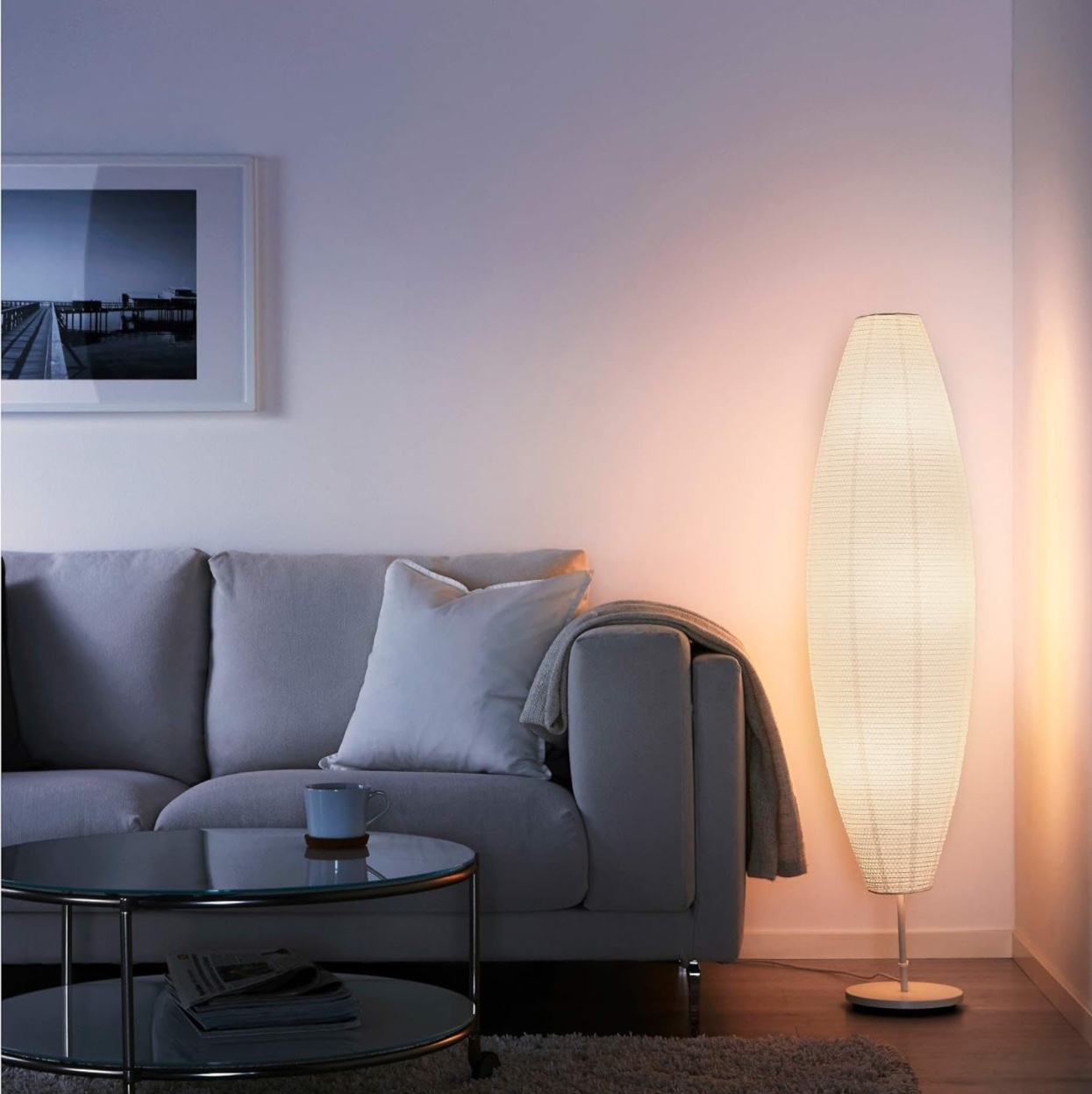 White Floor Lamp - photo 2