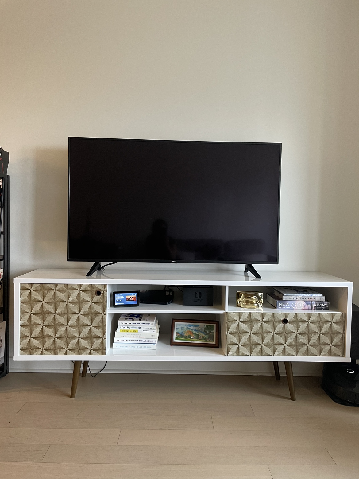 Moving Sale - White TV stand