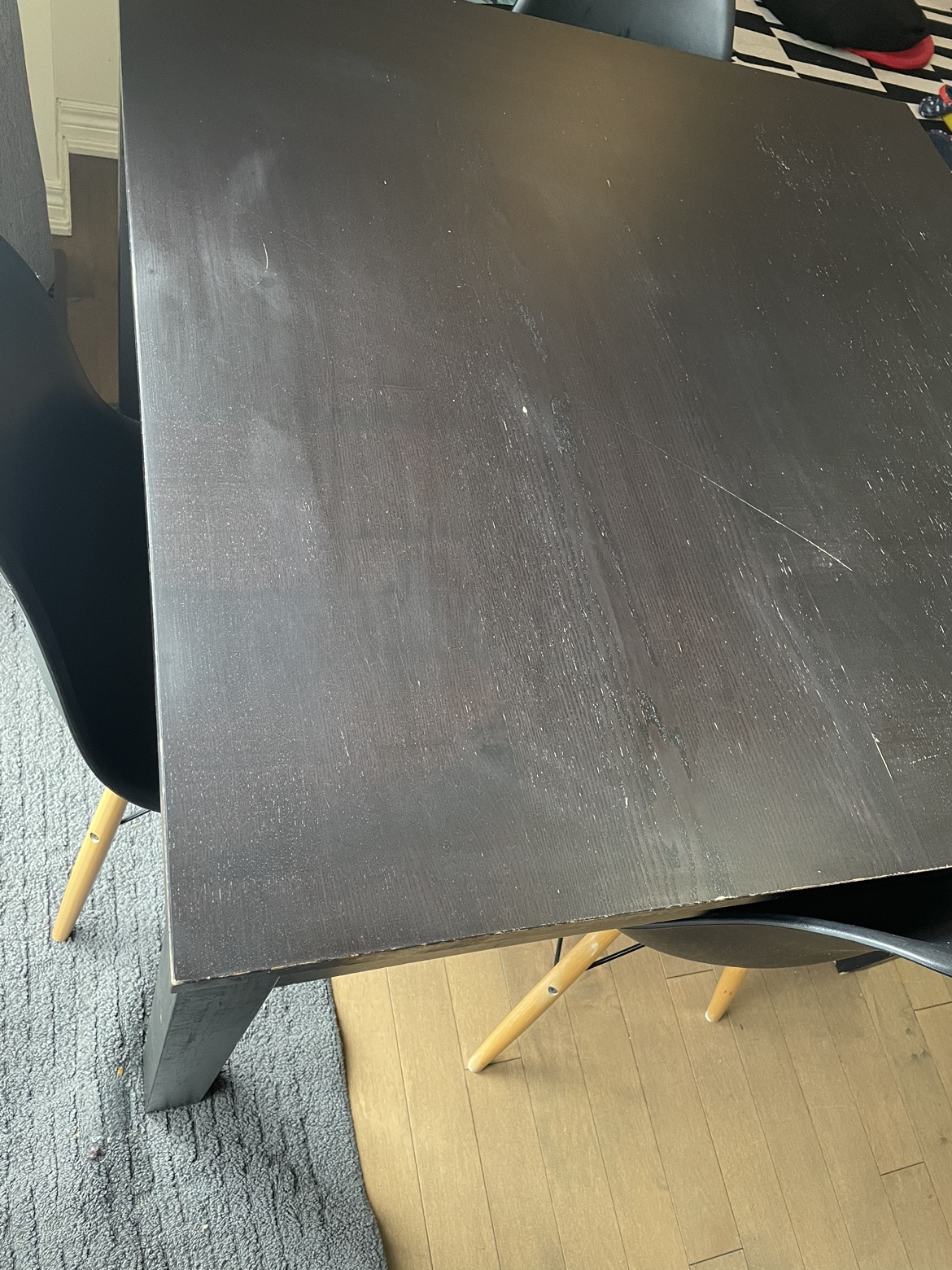 Black Dining Table and Chairs - photo 4