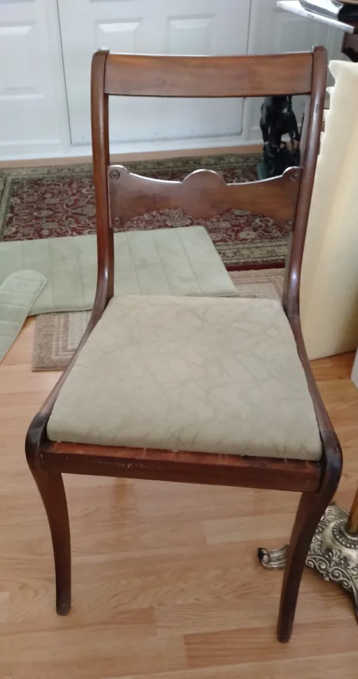MOVING SALE Wooden Accent Chair thumbnail