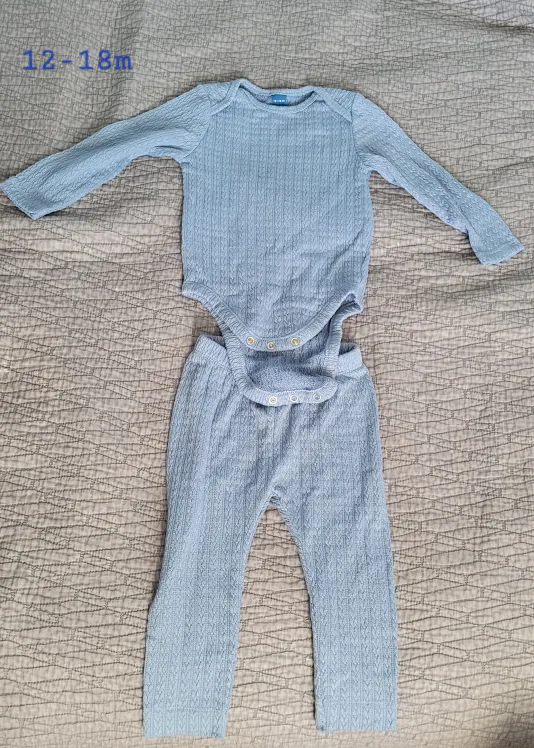 Baby Boy's Cable Knit Outfit 12-18m thumbnail