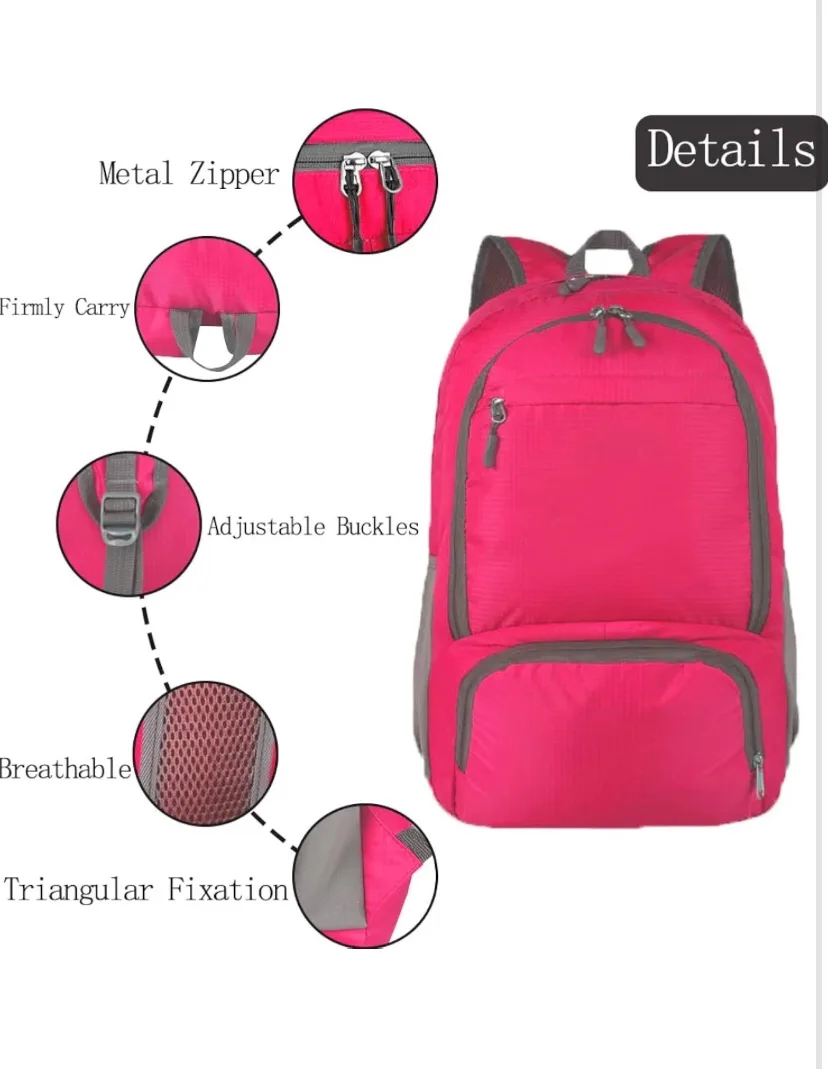 Folding Backpack - Red image indicator(3)
