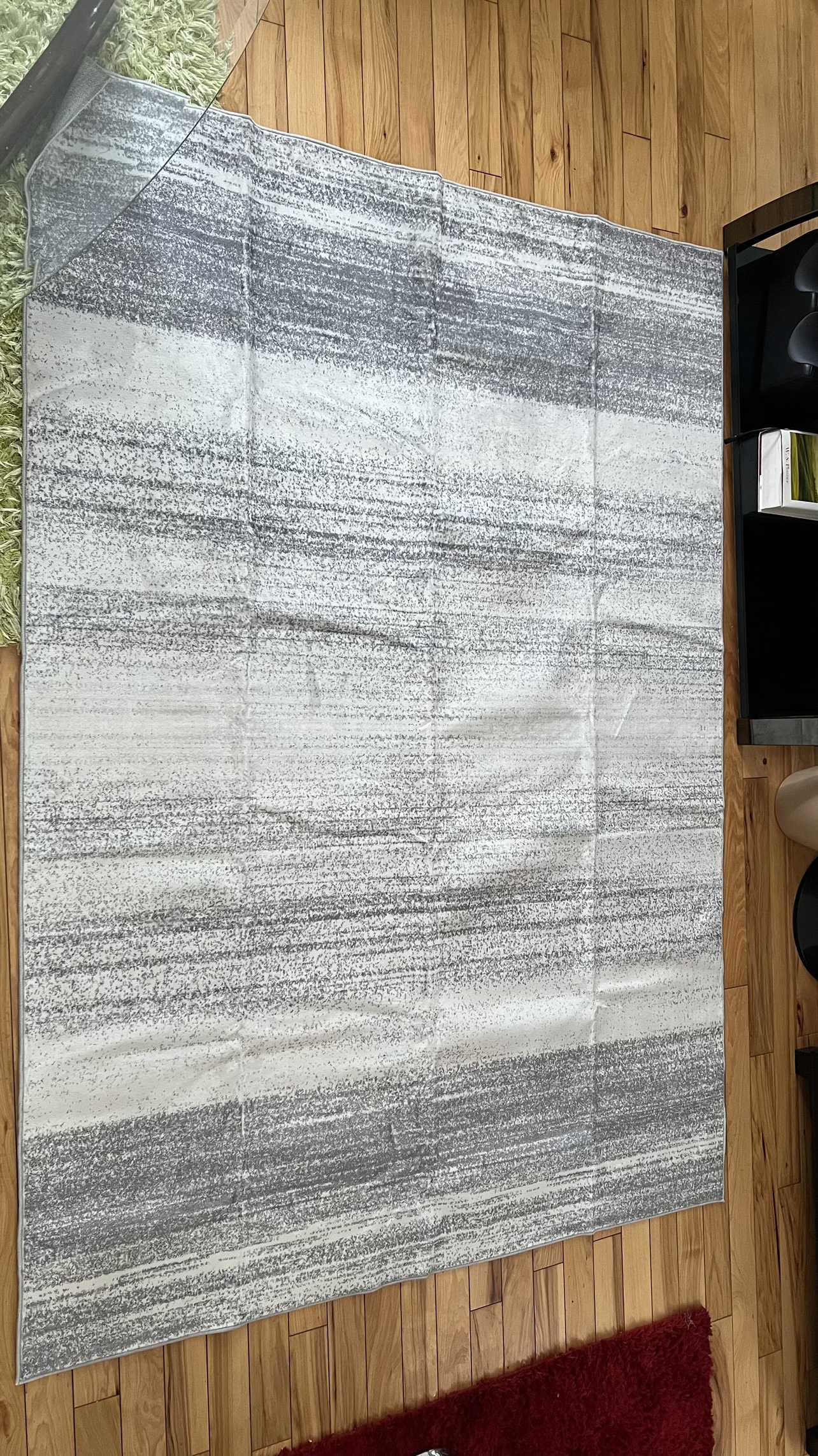 Grey and White carpet