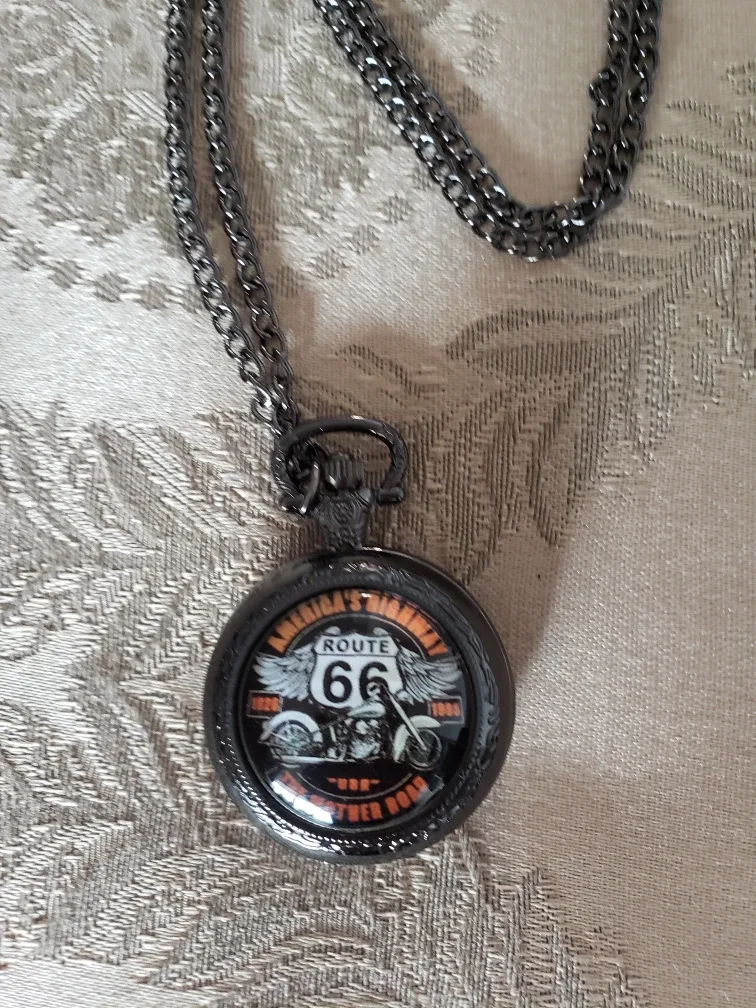 Route 66 Pocket Watch Necklace thumbnail