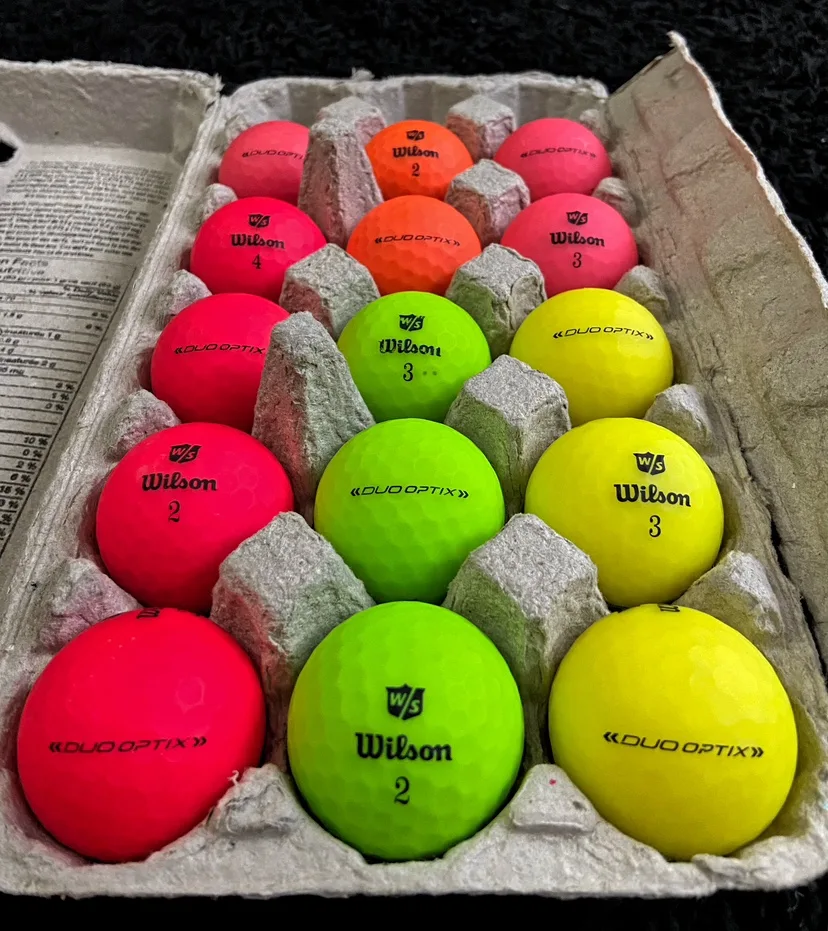 15 Wilson Duo Optix Coloured Golf Balls thumbnail