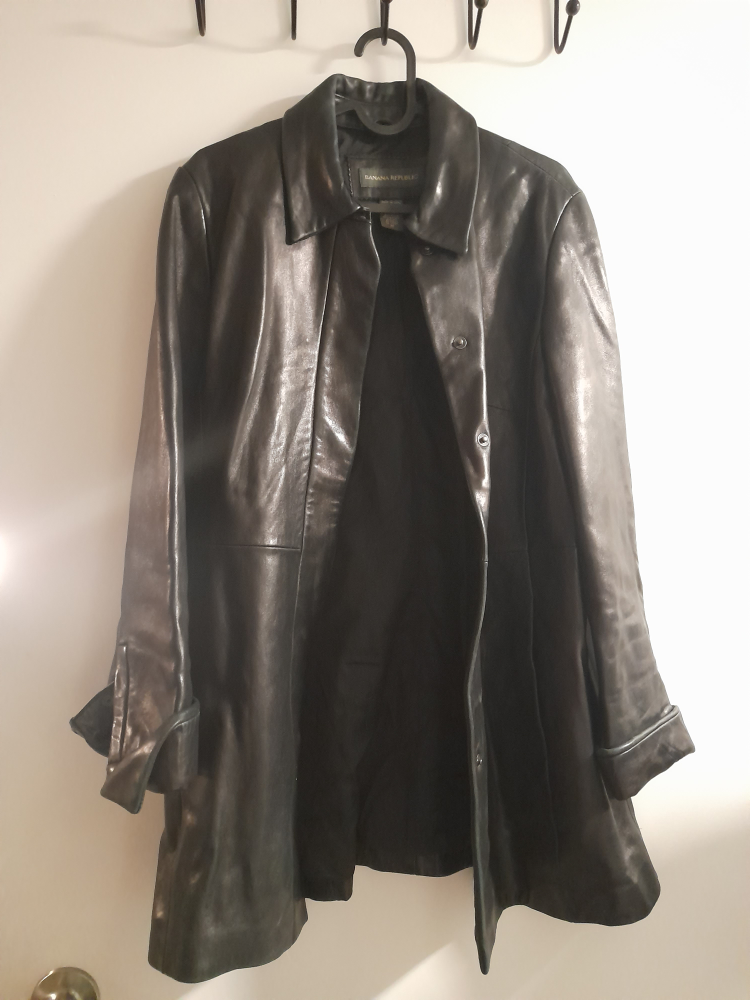 Banana Republic Black leather jacket