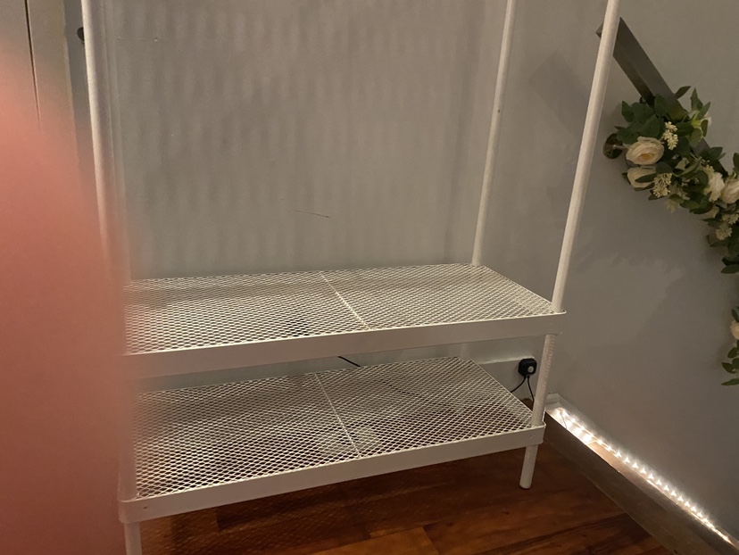 White IKEA coat and shoe rack - photo 4