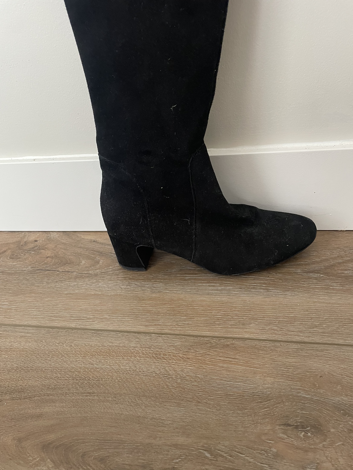 Over the knee boots suede size 8 - photo 2