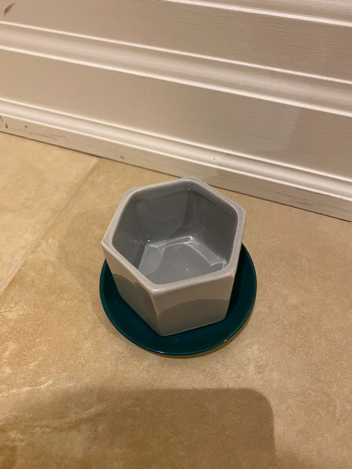 Hexagonal Planter with Matching Saucer image indicator(3)