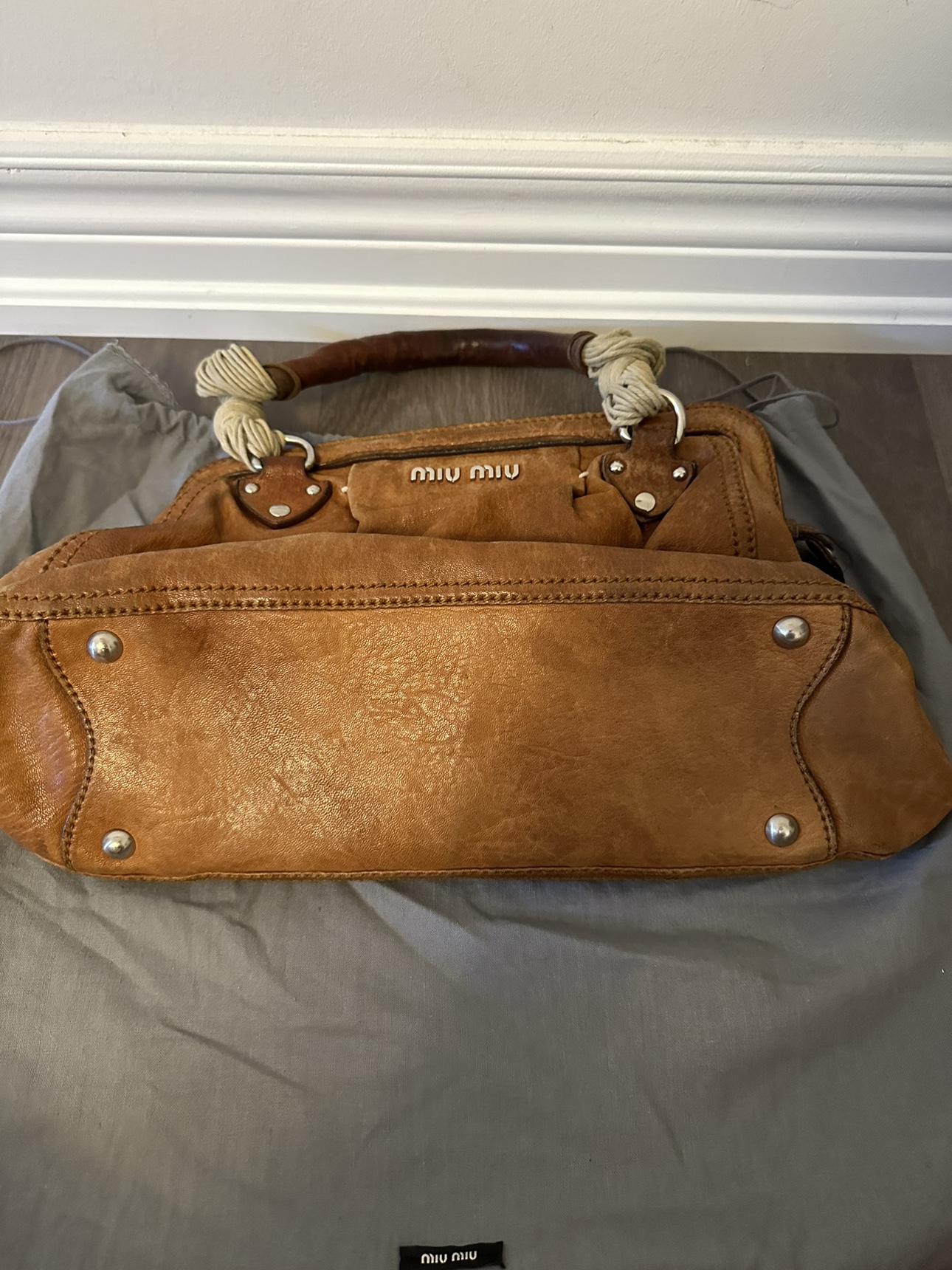 Vintage MIU MIU Doctor Satchel (Caramel) - photo 4