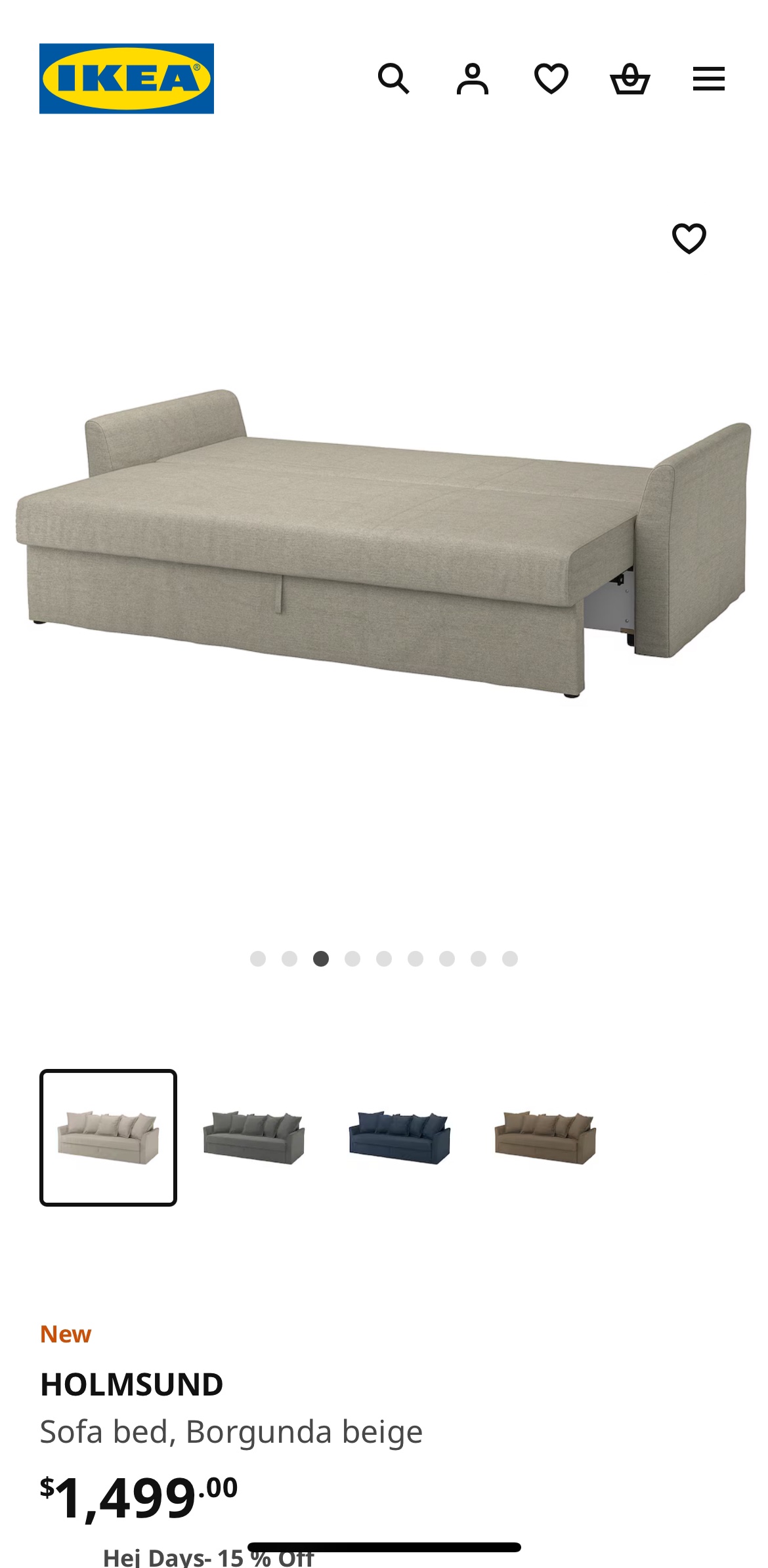HOLMSUND Sofa Bed