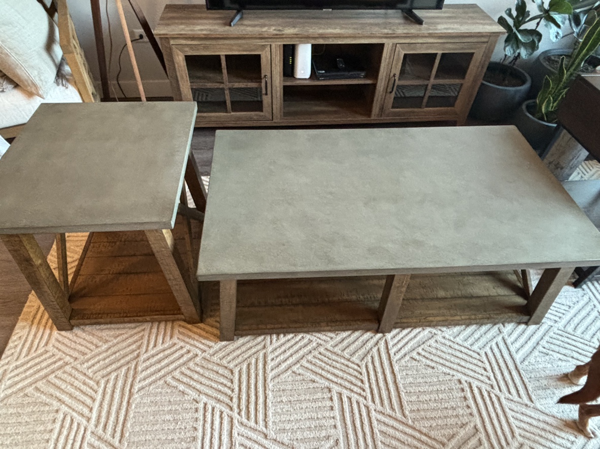 Must Pickup Today. Wimberley Gray Cocktail and End Table - photo 2
