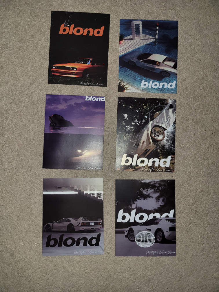 Frank Ocean Blond Album Poster Set