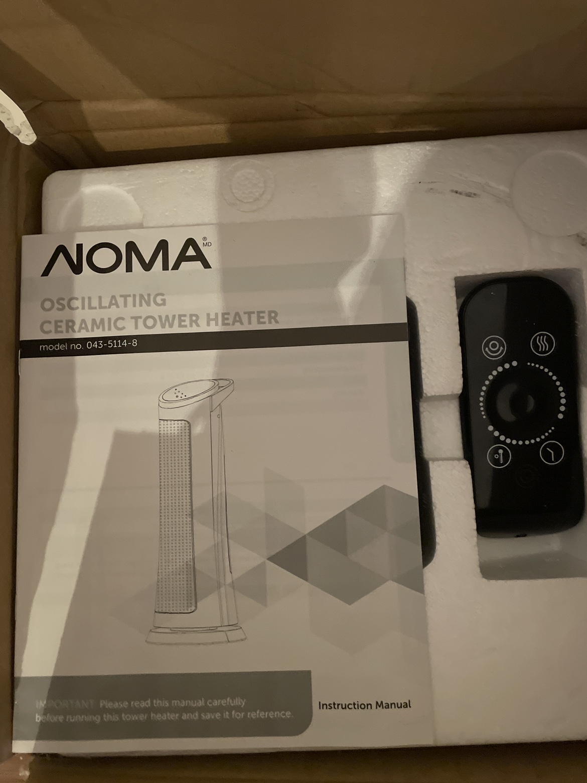Noma Oscillating Ceramic Tower Heater - photo 4