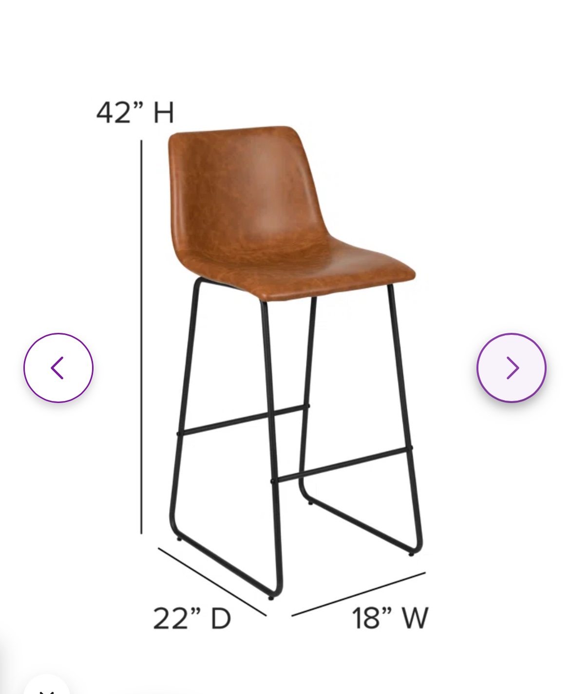 Set of Two Bar Stools - photo 2