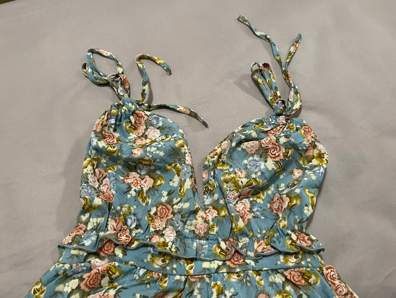 Floral Print Romper image indicator(3)