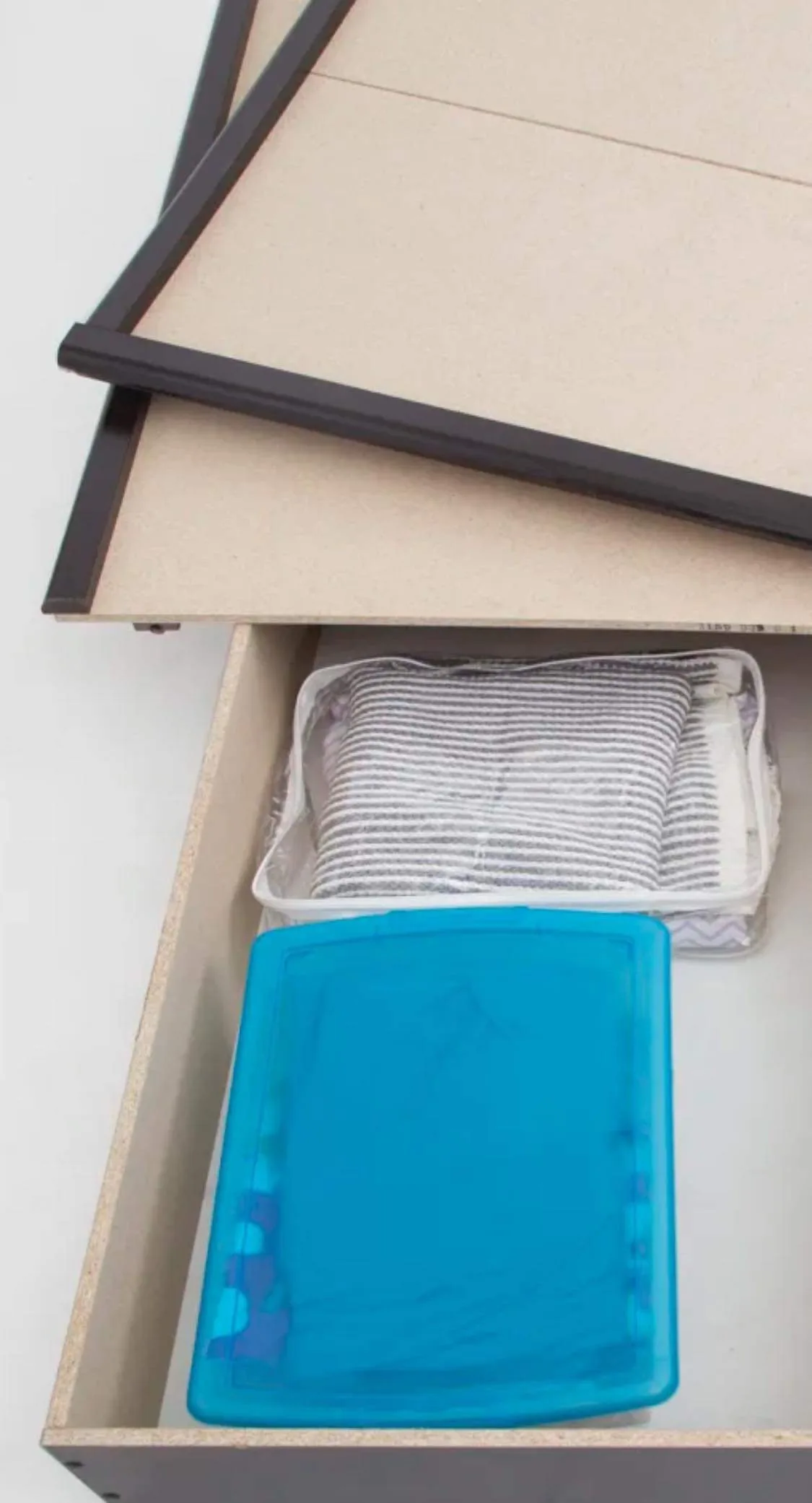 Queen size contemporary bed - new- FREE MATTRESS COVER image indicator(6)