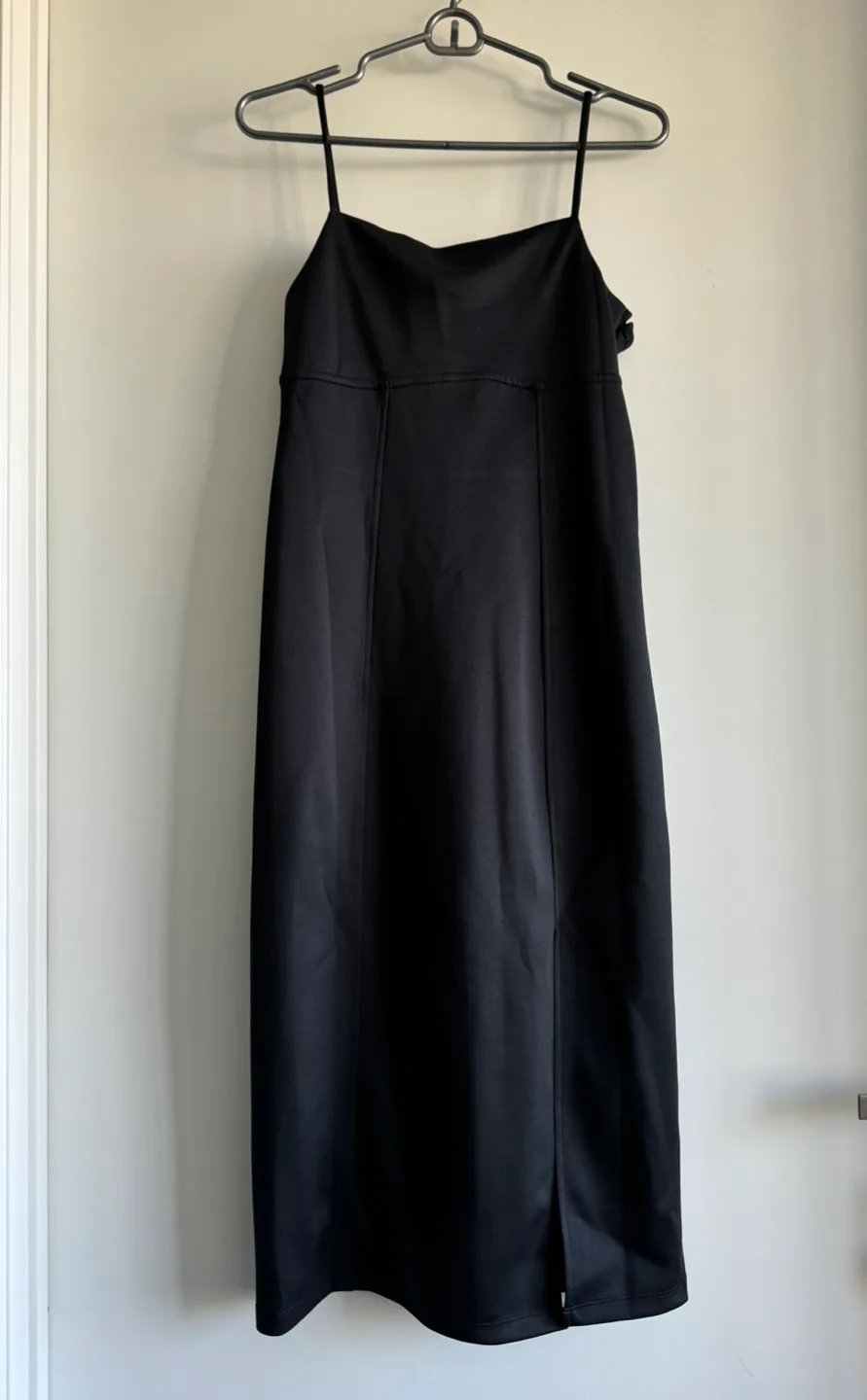 Oak + Fort Square Neckline Midi Black Dress [S, Like New] image indicator(2)