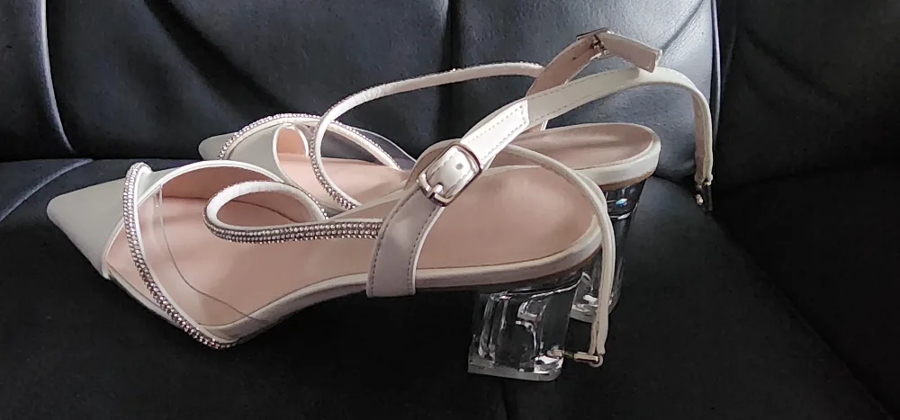 White Rhinestone Heels image indicator(9)