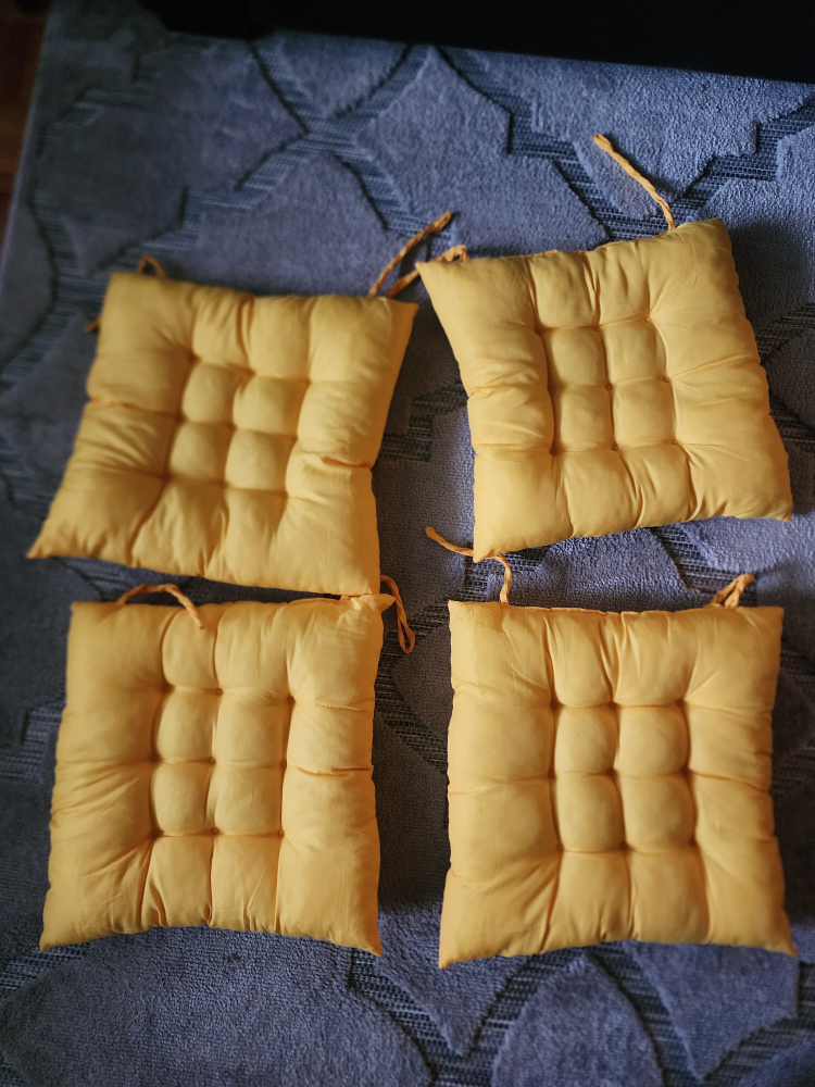 4 chair cushions, never used