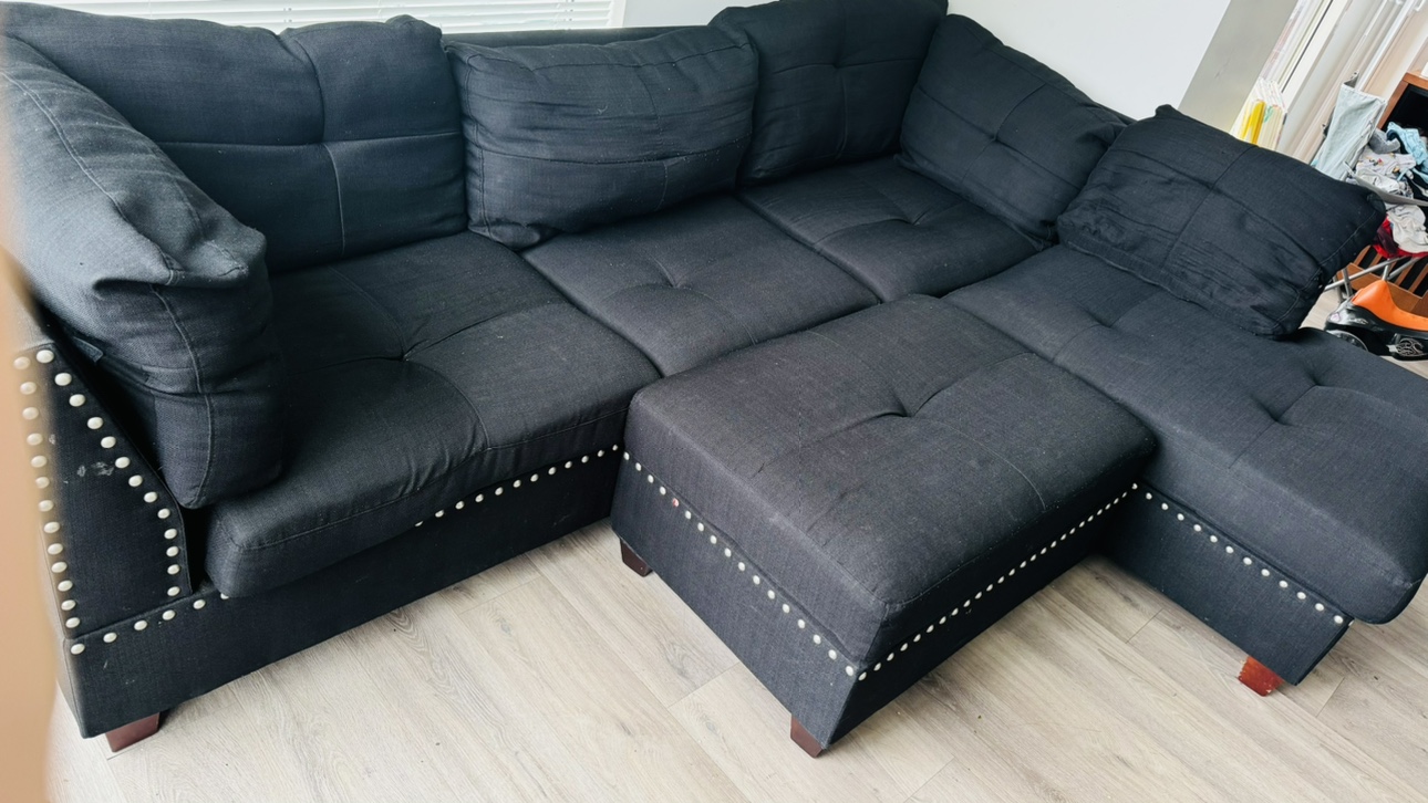 Sectional Sofa with Ottoman - photo 4