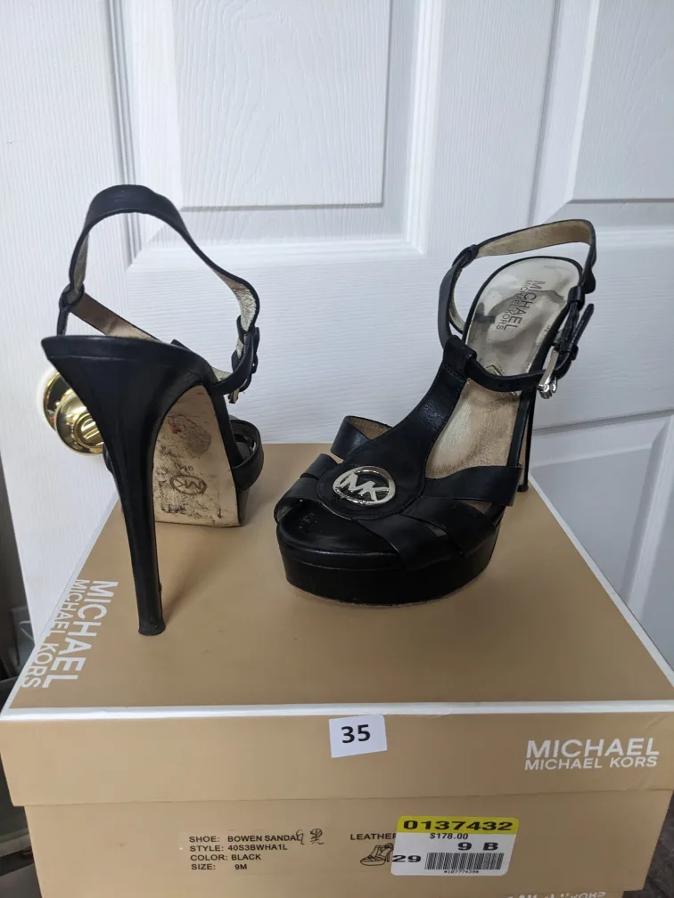Michael Kors Black Platform Sandals image indicator(2)