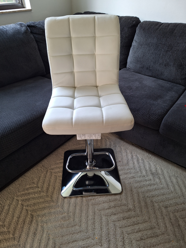 White Bar Stool - photo 3
