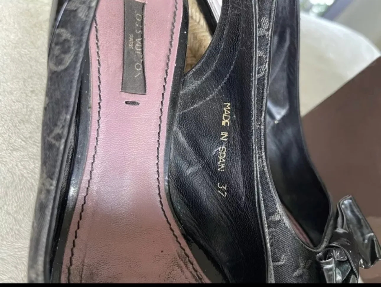 Authentic Louis Vuitton Wedge Sandals size 7.5 image indicator(7)