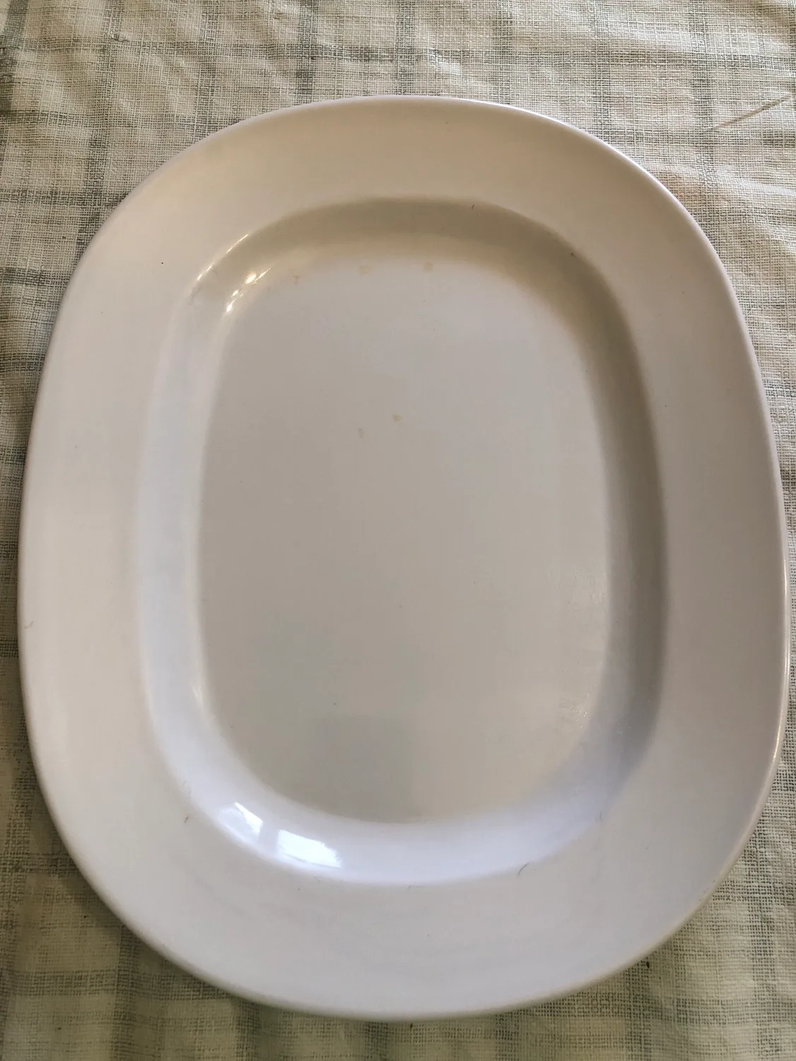 # freecycle: Plastic White Oval Serving Platter thumbnail