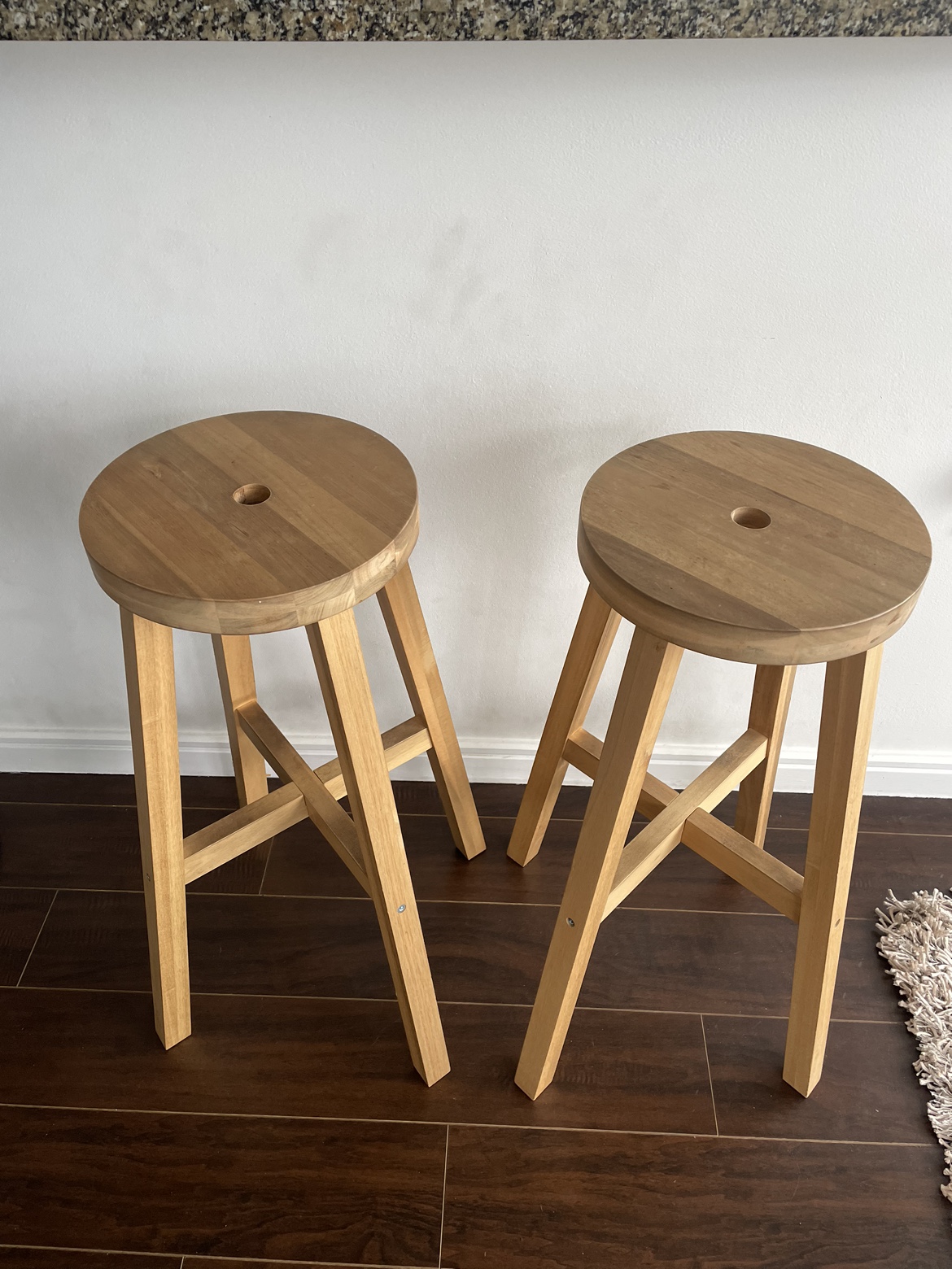 IKEA Wooden Stools (Set of 2) - photo 2
