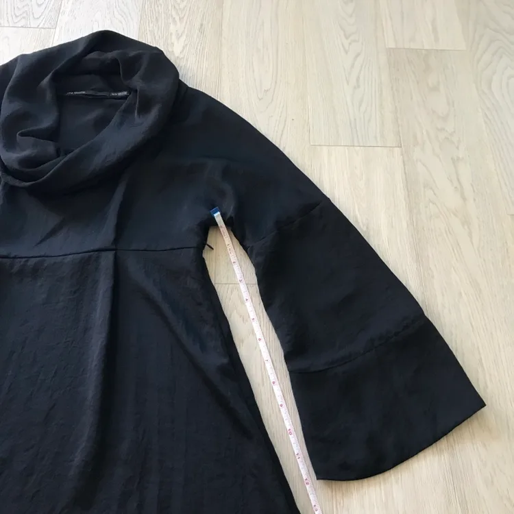 Trade/FWT: Black Cowl Neck Dress - Small image indicator(4)