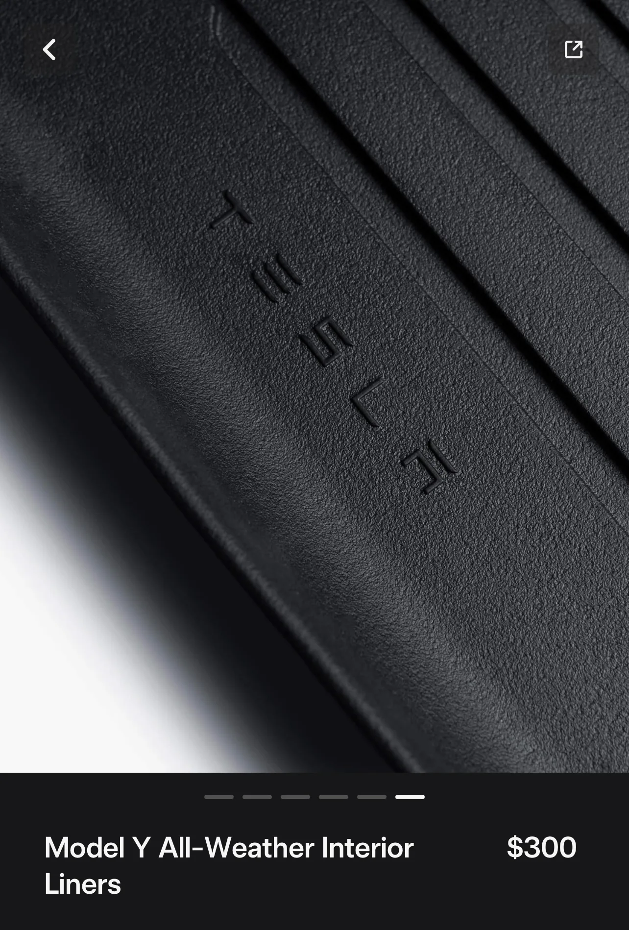 Tesla Model Y All-Weather Floor Mats image indicator(6)