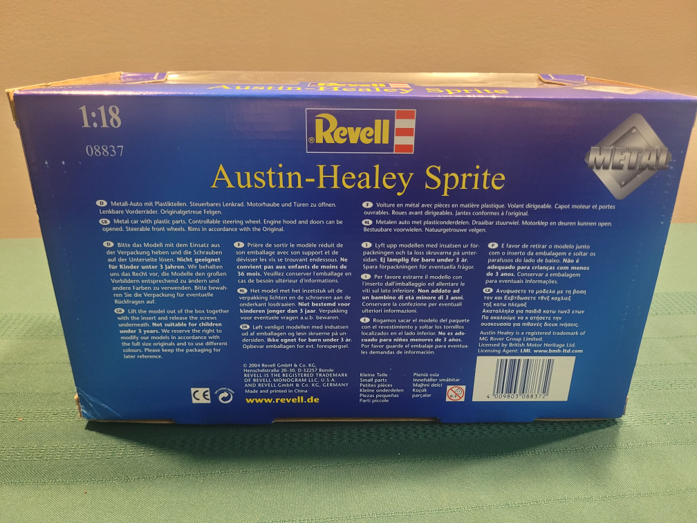 Revell 08837 Austin Healey Sprite Roadster 1:18 - photo 4