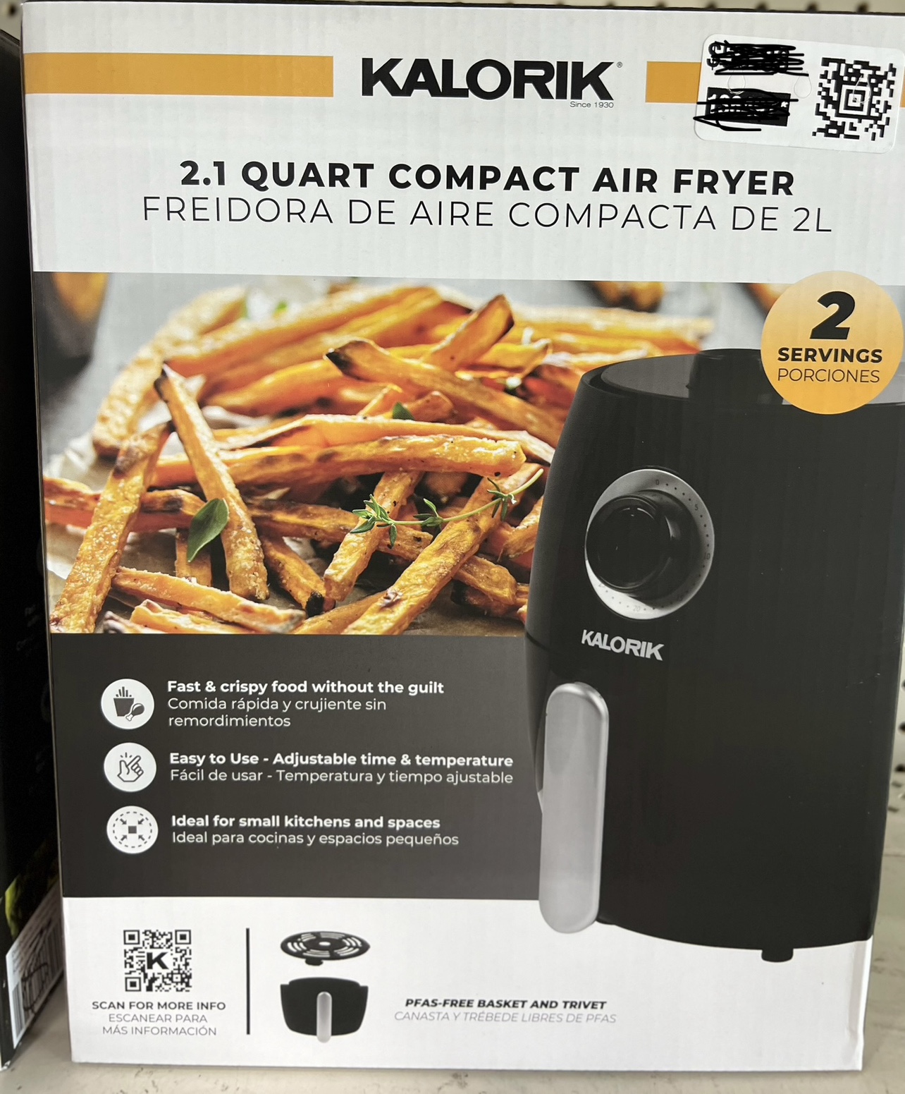 Kalorik 2.1 Quart Compact Air Fryer