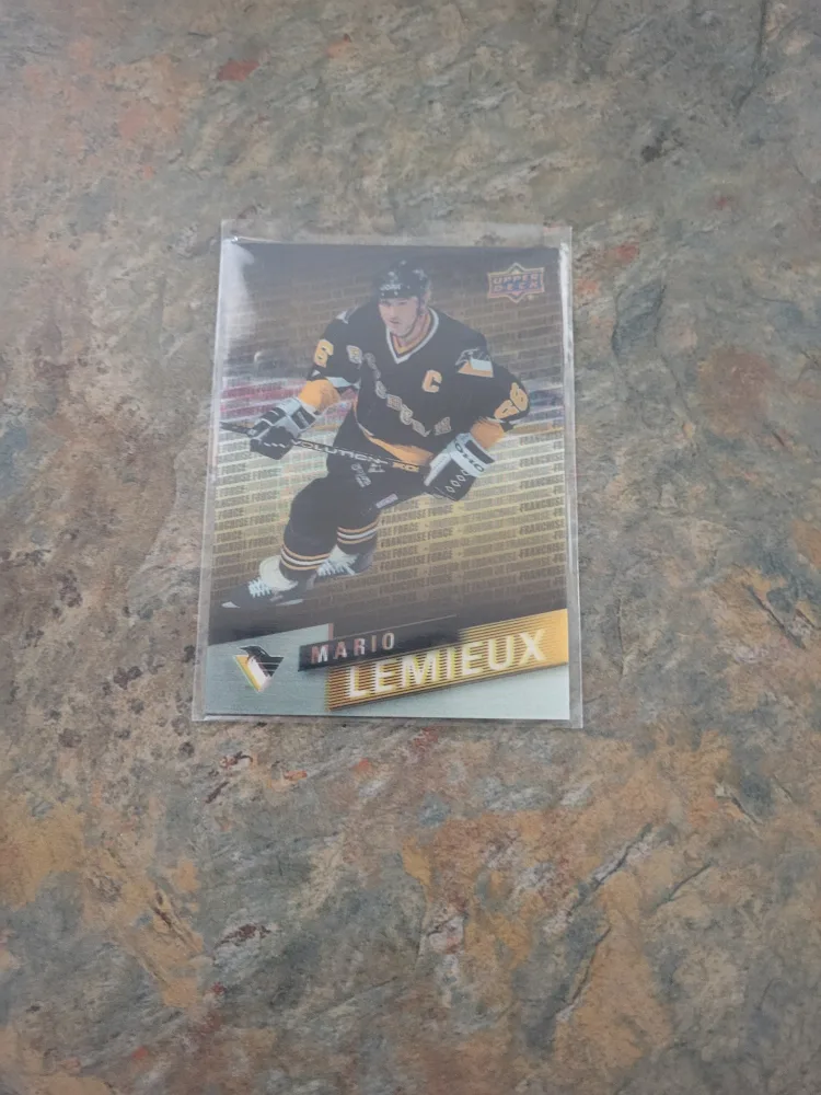Mario Lemieux Hockey Card.Tim Hortons. thumbnail