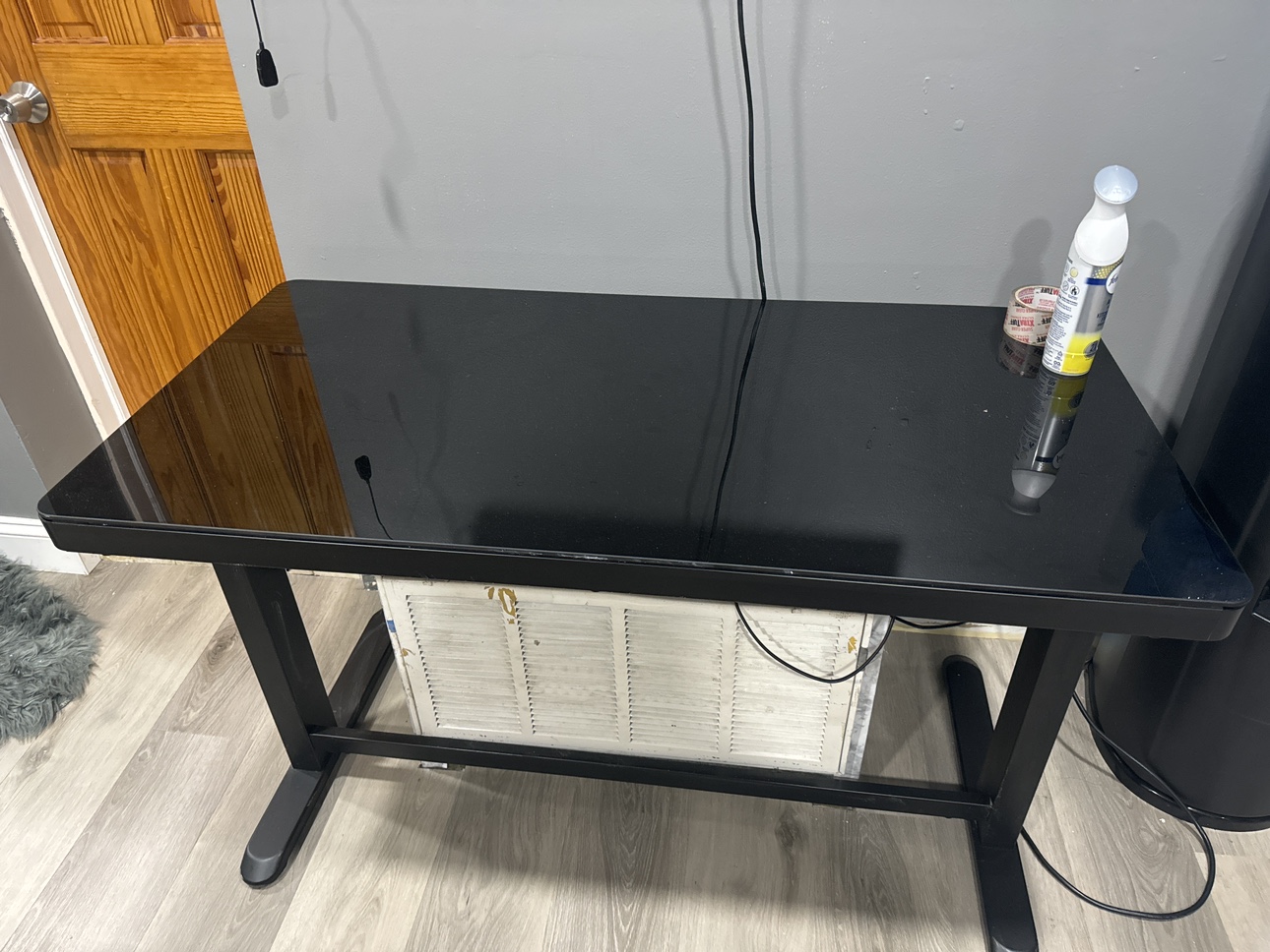 Black Glass Standing Desk - photo 2