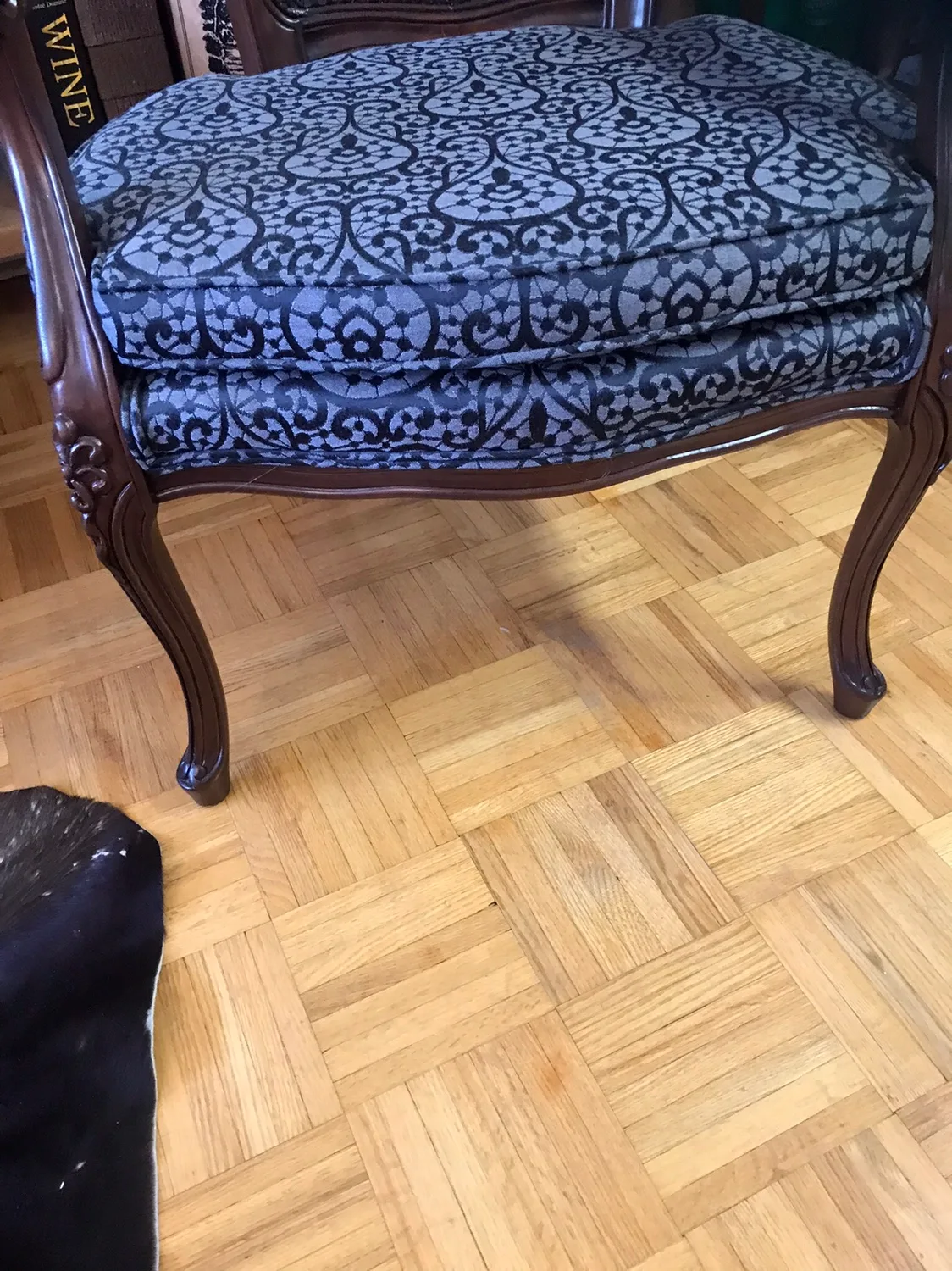 2 Elegant Cane Back Armchairs thumbnail