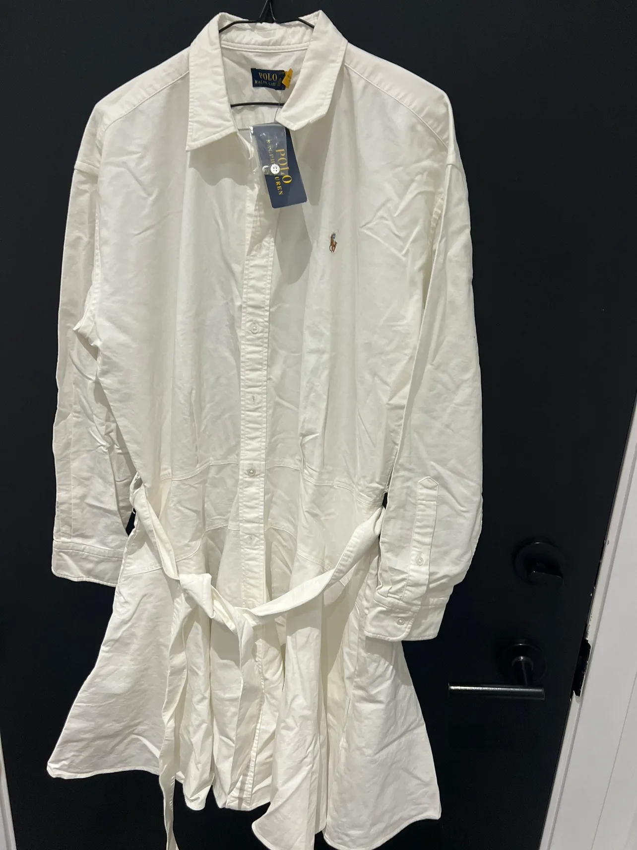 Polo Ralph Lauren White Shirt Dress thumbnail