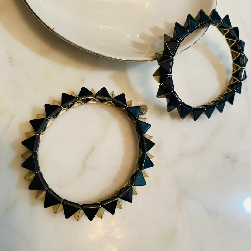 Black and Gold Spiky Bracelets image indicator(2)