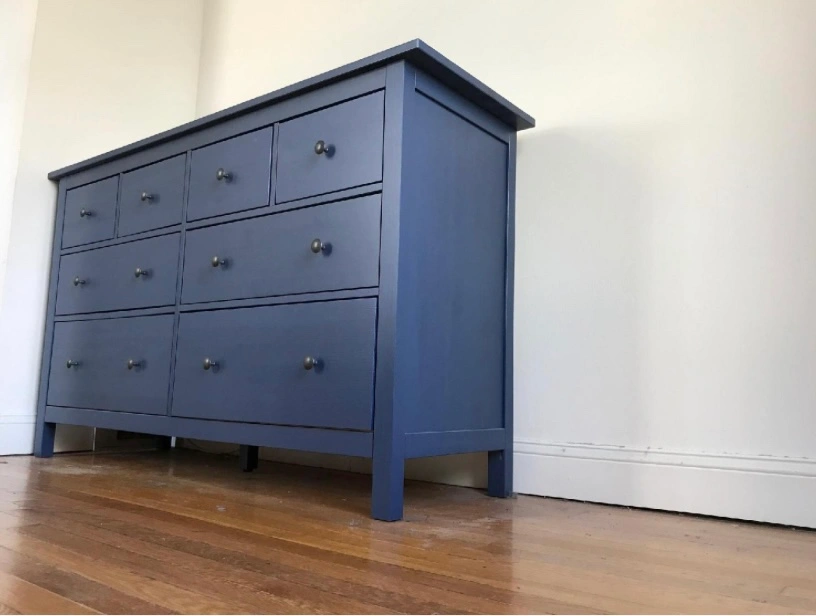 Blue Ikea Hemnes Dresser with Eight Drawers | Karrot Blue Ikea Hemnes Dresser with Eight Drawers | Karrot