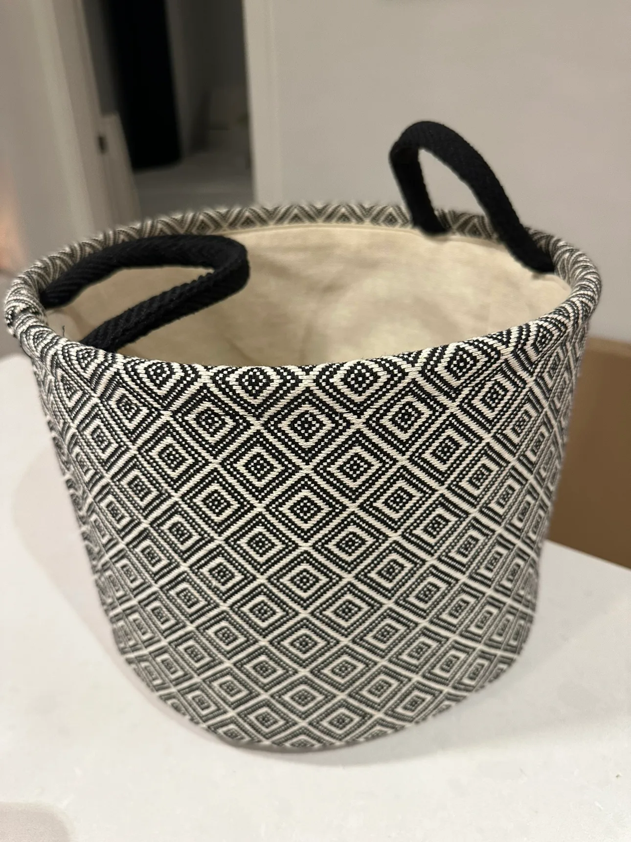 Black and White Storage Basket🧡 thumbnail