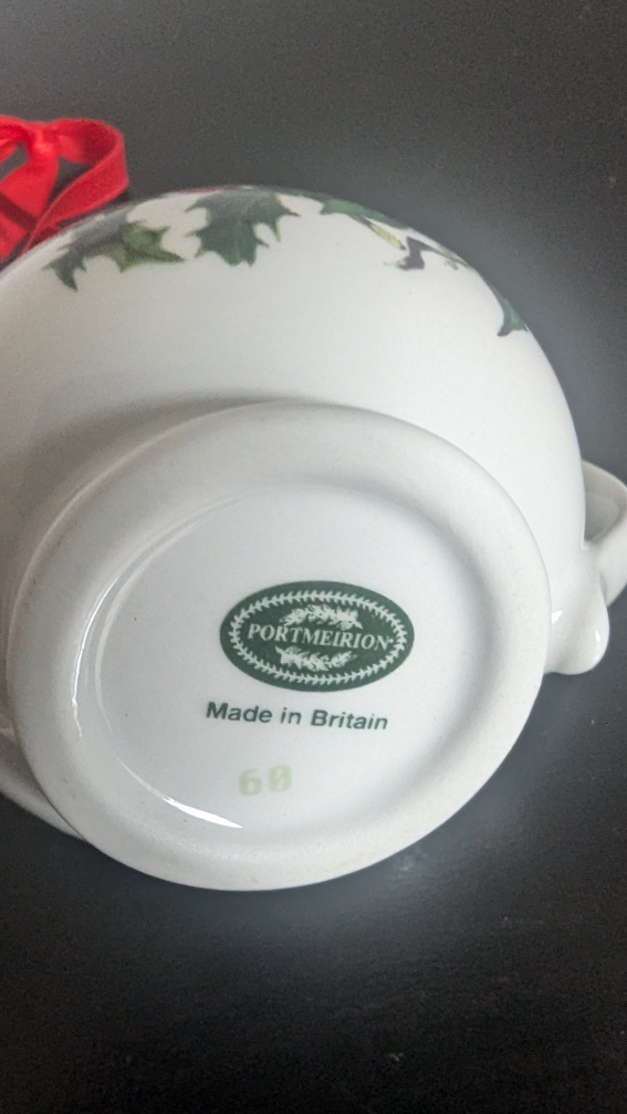 Portmeirion Christmas Teapot Ornament - photo 5